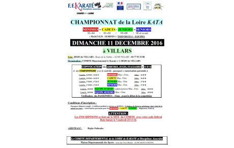 Championnat Kata Loire