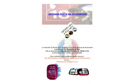 SECOURISME 2ème Partie DOJO ST GALMIER